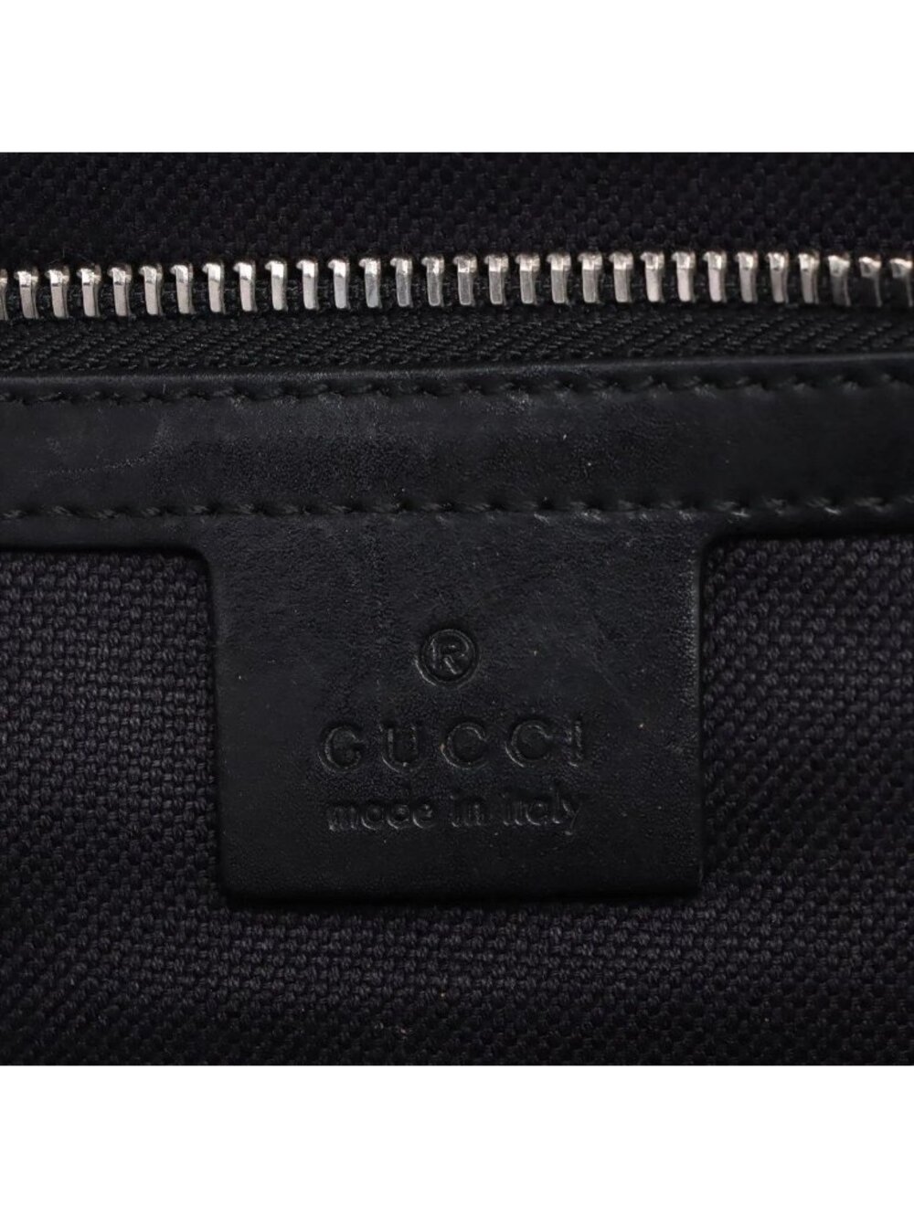 Gucci GG Supreme Sherry Line Leather Backpack Black - Picture 9 of 12